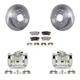 Rear Disc Brake Rotors & Ceramic Pad Kit With Calipers For Kia Sportage Hyundai Tucson
