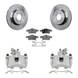 Rear Disc Brake Rotors And Ceramic Pads Kit With Calipers For 2006 Mazda 5 To 02 06