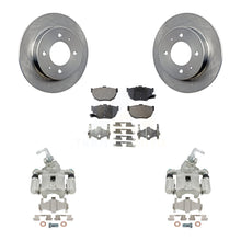 Load image into Gallery viewer, Rear Brake Rotors &amp; Ceramic Pad Kit With Calipers For Hyundai Elantra Disc rear brakes