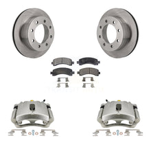 Charger l'image dans la galerie, Rear Brake Rotor And Ceramic Pad Kit With Calipers For Chevrolet Express 3500 2500 GMC