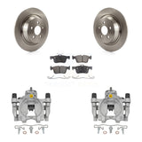 Rear Brake Caliper Rotor And Ceramic Pad Kit For Ford Fusion Lincoln MKZ Continental SSV KC8-100152T