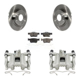 Rear Disc Brake Caliper Rotors And Ceramic Pads Kit For Honda Civic Insight KC8-100164T