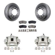 Load image into Gallery viewer, Rear Disc Brake Rotors &amp; Ceramic Pad Kit With Calipers For 2010-2014 Toyota FJ Cruiser