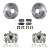 Rear Disc Brake Caliper Rotors & Ceramic Pad Kit For 2016 Kia Sportage AWD From 12 10 15 KC8-100231T
