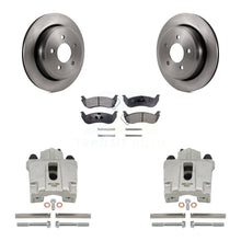 Load image into Gallery viewer, Rear Brake Rotor &amp; Ceramic Pad Kit With Calipers For Ford Crown Victoria Mercury Grand