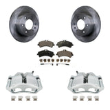 Rear Disc Brake Rotor And Ceramic Pad Kit With Calipers For Freightliner Sprinter 3500