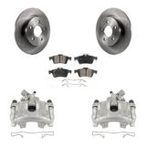 Rear Disc Brake Rotors And Ceramic Pads Kit With Calipers For Ford Focus