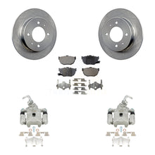 Charger l'image dans la galerie, Rear Disc Brake Rotors And Ceramic Pads Kit With Calipers For Hyundai Elantra
