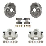 Rear Disc Brake Rotors And Ceramic Pads Kit With Calipers For Dodge Grand Caravan