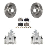 Rear Disc Brake Caliper Rotor Ceramic Pad Kit For Audi A3 With 272mm Diameter KC8-100284T
