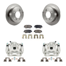 Charger l'image dans la galerie, Rear Disc Brake Caliper Rotors Ceramic Pad Kit For 2009-2010 Hyundai Sonata 2.4L