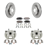 Rear Disc Brake Rotors And Ceramic Pads Kit With Calipers For Nissan Rogue Sport LEAF