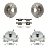 Rear Disc Brake Caliper Rotors And Ceramic Pads Kit For 2012 BMW 328i 2.0L