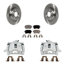Charger l'image dans la galerie, Rear Disc Brake Rotors And Ceramic Pads Kit With Calipers For Audi Q5 A4 Quattro A5