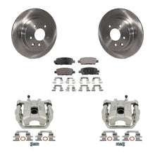 Load image into Gallery viewer, Rear Disc Brake Rotors &amp; Ceramic Pad Kit With Calipers For Nissan Rogue Select X-Trail