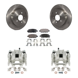 Rear Disc Brake Rotors And Ceramic Pads Kit With Calipers For INFINITI FX35 QX70 FX37