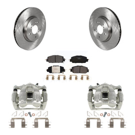 Front Disc Brake Rotors And Ceramic Pads Kit With Calipers For Honda CR-V