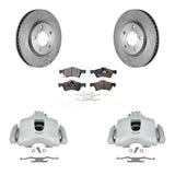 Front Brake Caliper Rotors Ceramic Pad Kit For Dodge Grand Caravan Chrysler Town