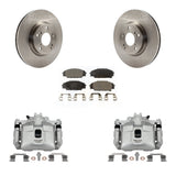 Front Disc Brake Caliper Rotors And Ceramic Pads Kit For 2002-2006 Acura RSX Type-S KC8-100424T