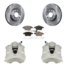 Load image into Gallery viewer, Front Disc Brake Rotors And Ceramic Pads Kit With Calipers For Volkswagen Jetta