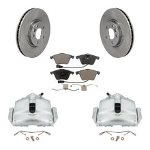 Load image into Gallery viewer, Front Disc Brake Caliper Rotors And Ceramic Pads Kit For 2010 Volkswagen CC 3.6L
