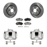 Front Disc Brake Caliper Rotors And Ceramic Pads Kit For Dodge Nitro KC8-100462T