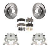 Front Brake Caliper Rotor Ceramic Pad Kit For Chevrolet Tahoe 4WD with 5.3L/4.8L