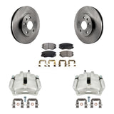 Front Brake Rotors & Ceramic Pad Kit With Calipers For Chevrolet Malibu Buick LaCrosse