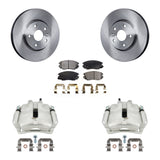 Front Brake Rotor And Ceramic Pad Kit With Calipers For Buick LaCrosse Regal Chevrolet