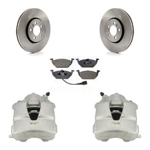 Charger l'image dans la galerie, Front Brake Caliper Rotor And Ceramic Pad Kit For 2000-2001 Volkswagen Golf 2.0L