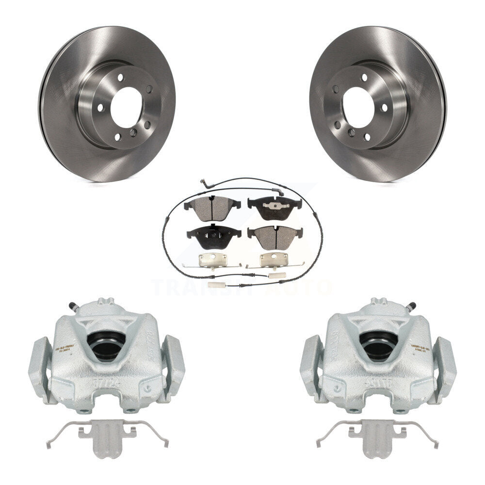 Front Disc Brake Rotor Ceramic Pad Kit With Calipers For BMW 328i xDrive X1 328xi 323i