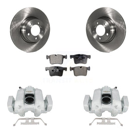 Front Disc Brake Rotors And Ceramic Pads Kit With Calipers For 2016-2018 BMW 330e