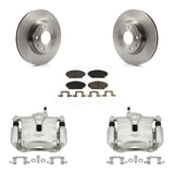 Front Disc Brake Caliper Rotors And Ceramic Pads Kit For Mazda 3 CX-3 Sport KC8-100516T