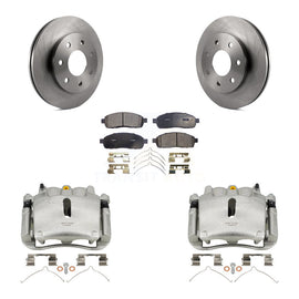 Front Brake Rotor And Ceramic Pad Kit With Calipers For Ford F-150 Lincoln Mark LT 4WD