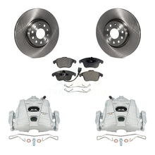 Load image into Gallery viewer, Front Brake Rotor &amp; Ceramic Pad Kit With Calipers For Volkswagen Passat Tiguan Audi Q3