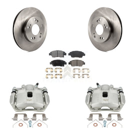 Front Disc Brake Rotors And Ceramic Pads Kit With Calipers For Honda Civic Acura ILX