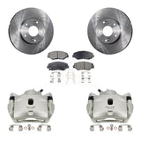 Front Disc Brake Caliper Rotor Ceramic Pad Kit For Honda Civic Accord Fit Acura ILX CR-Z KC8-100535T