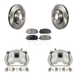 Front Disc Brake Rotors And Ceramic Pads Kit With Calipers For Honda Accord Acura ILX