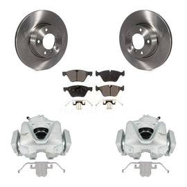 Front Disc Brake Rotors And Ceramic Pads Kit With Calipers For 2008 BMW 328xi To 08 07