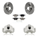 Front Disc Brake Caliper Rotors And Ceramic Pads Kit For Mazda 3 Sport KC8-100564T