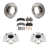 Front Brake Rotors Ceramic Pad Kit With Calipers For 1994 K1500 Suburban Chevrolet GMC