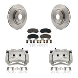 Front Disc Brake Caliper Rotors And Ceramic Pads Kit For Nissan Rogue KC8-100605T