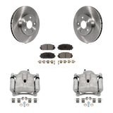 Front Disc Brake Caliper Rotor And Ceramic Pad Kit For Toyota Prius Lexus CT200h Plug-In KC8-100612T