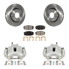 Load image into Gallery viewer, Front Disc Brake Rotors And Ceramic Pads Kit With Calipers For Hyundai Elantra