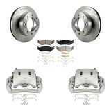 Front Brake Caliper Rotors & Ceramic Pad Kit For Ford F-450 Super Duty With 8 Lug Wheels KC8-100646T