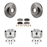 Front Disc Brake Caliper Rotor & Ceramic Pad Kit For Saturn Ion Chevrolet Cobalt Pontiac KC8-100690T