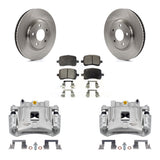 Front Brake Caliper Rotor & Ceramic Pad Kit For 2005 Pontiac G6 With Dual Piston KC8-100691T