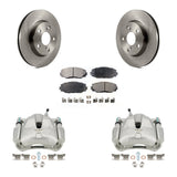 Front Brake Rotor Ceramic Pad Kit With Calipers For Toyota RAV4 Scion xB Prius V Lexus