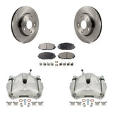 Front Disc Brake Rotors And Ceramic Pads Kit With Calipers For Toyota RAV4