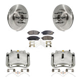 Front Brake Rotor And Ceramic Pad Kit With Calipers For Ford F-150 Lincoln Mark LT RWD